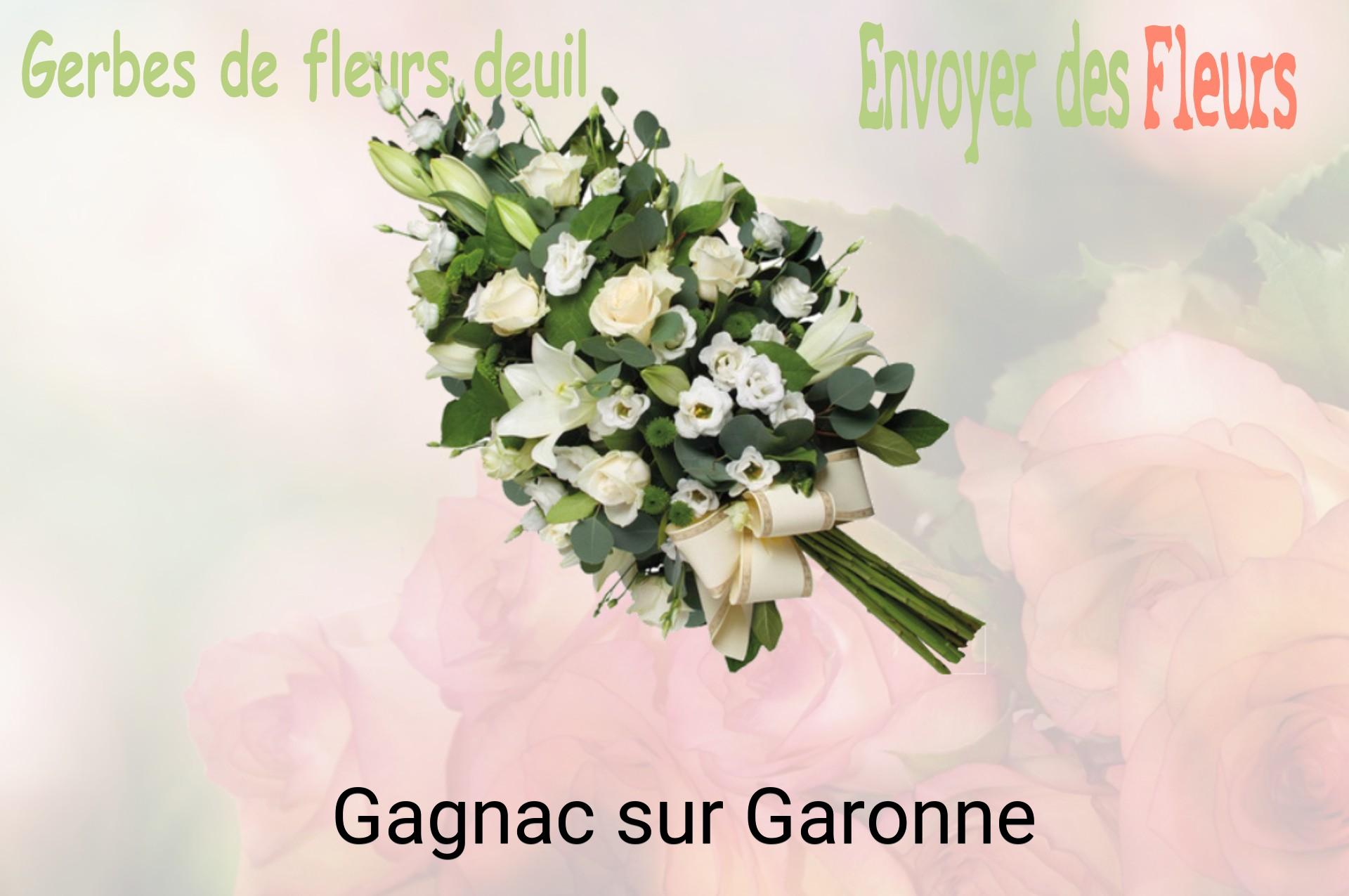 Gerbe de fleurs de deuil livrée à Gagnac-sur-Garonne